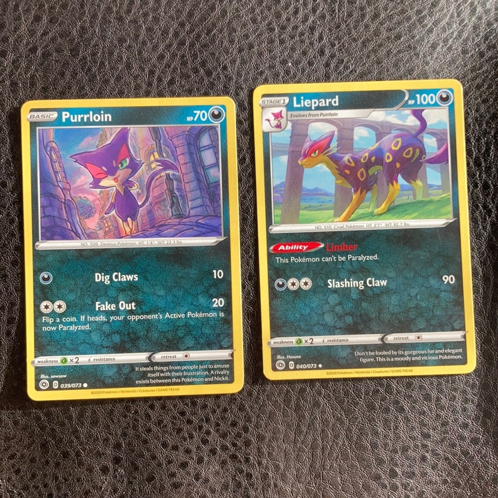 Purrloin & Liepard Pokémon Cards